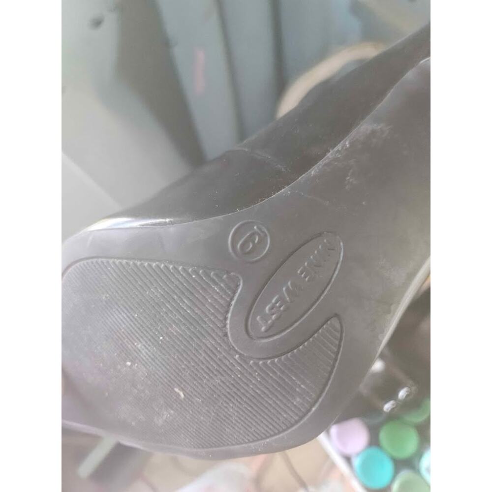 Nine West black patent heels size 9 - Picture 2 of 4
